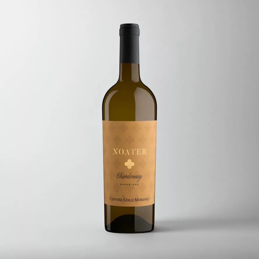Colli Morenici Noater Chardonnay, productfoto op witte achtergrond